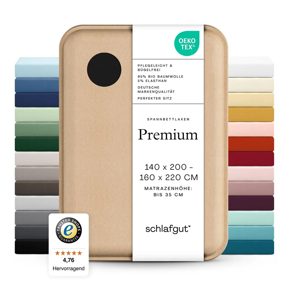 schlafgut-premium-spannbettlaken-140x200-cm-bio-baumwolle-off-black image 1