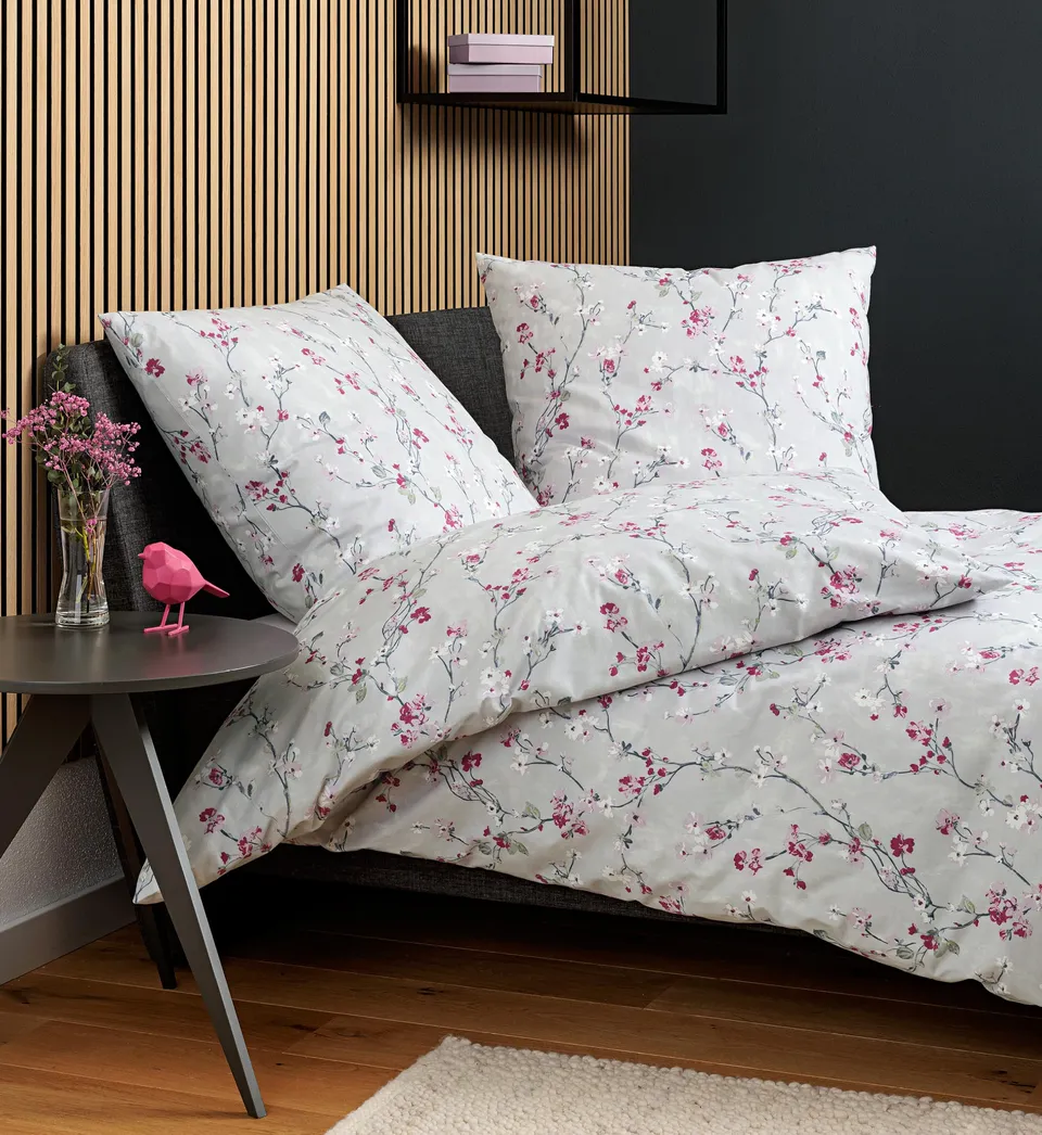 janine-cortina-bettw-sche-155x220-80x80-cm-soft-cotton-100-baumwolle-floral-rosa image 1