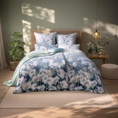 estella-carolin-satin-de-luxe-bettw-sche-navy-gro-blumige-premium-qualit-t image 6