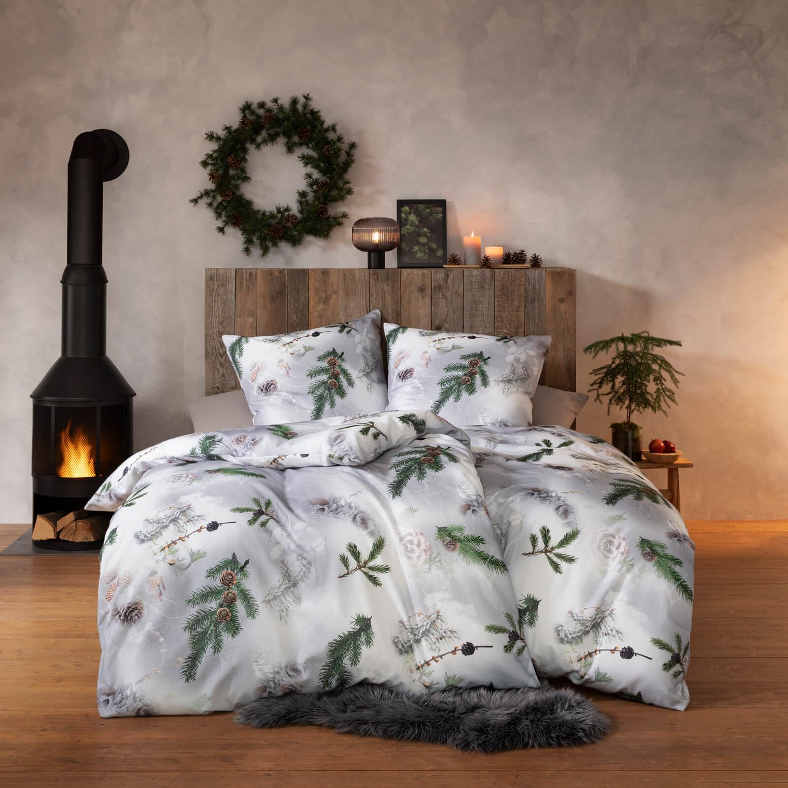 estella-kuschelflanell-bettw-sche-pine-twigs-4455-820-silber-155x220-cm image 5