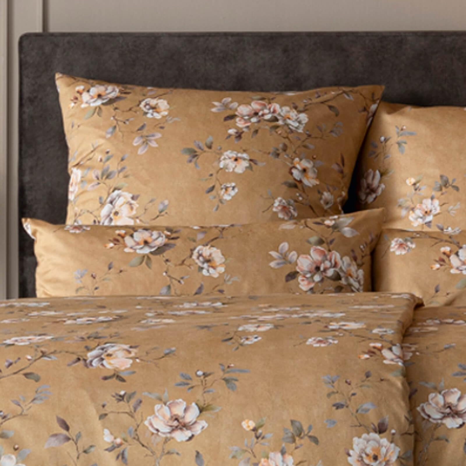estella-lara-mako-satin-bettw-sche-135x200-messing-creme-floral-7954-740 image 5