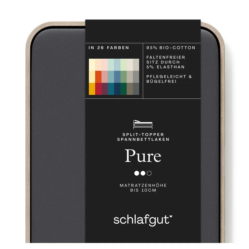 schlafgut-pure-split-topper-spannbetttuch-180-200x220-bio-baumwolle-grey-deep image 1