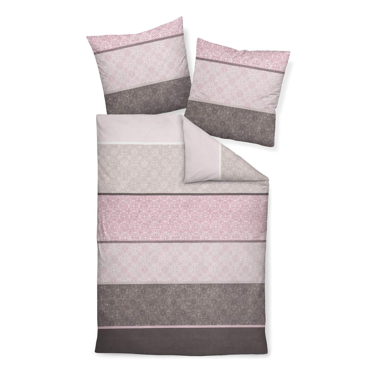 janine-65016-davos-feinbiber-bettw-sche-135x200-80x80-cm-beere-mauve-gestreift image 1