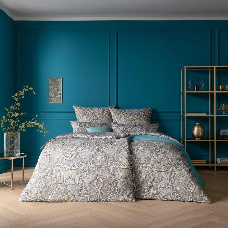 estella-fernanda-mako-satin-bettw-sche-silber-135x200-cm-80x80-cm-100-baumwolle image 1