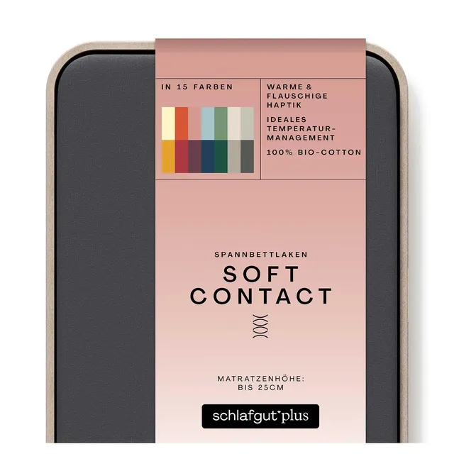 schlafgut-soft-contact-spannbettlaken-200x200-cm-baumwolle-grey-deep image 1