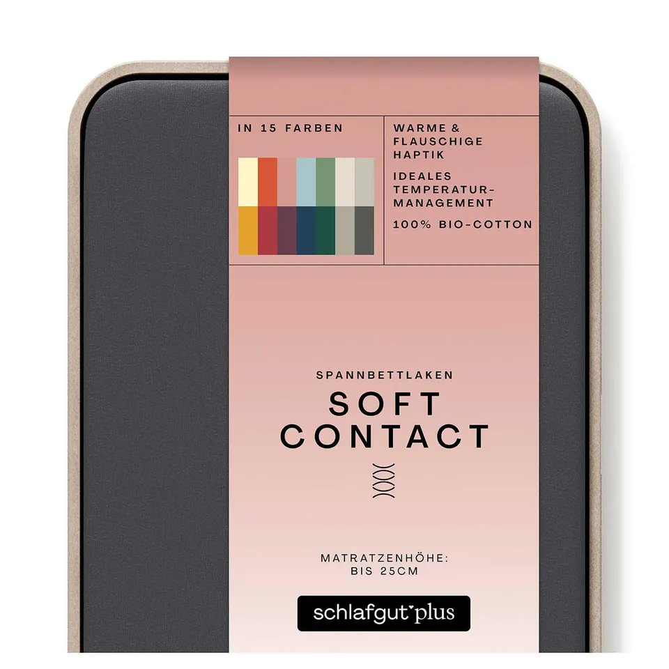 schlafgut-soft-contact-spannbettlaken-200x200-cm-baumwolle-grey-deep image 1