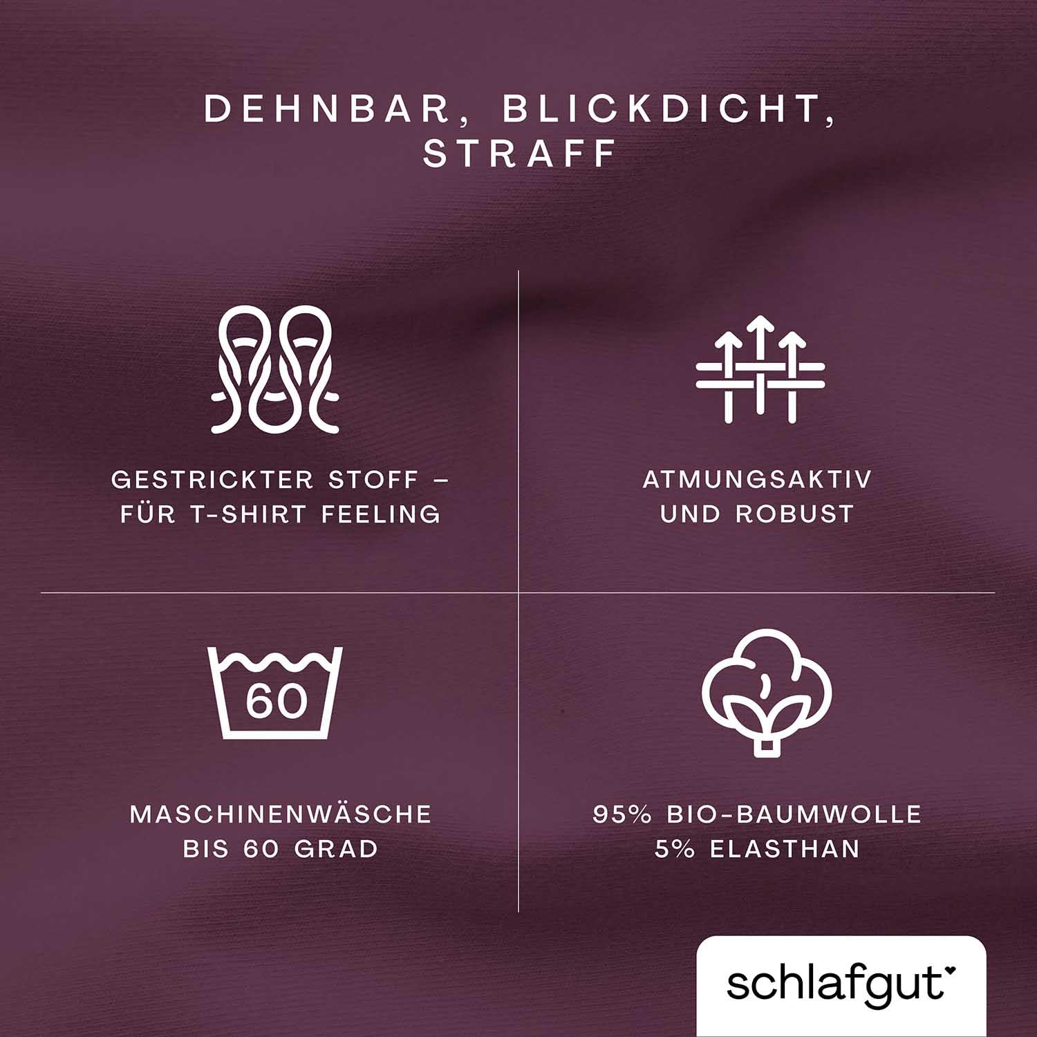 schlafgut-pure-topper-spannbettlaken-140x200-cm-bio-baumwolle-purple-deep image 3