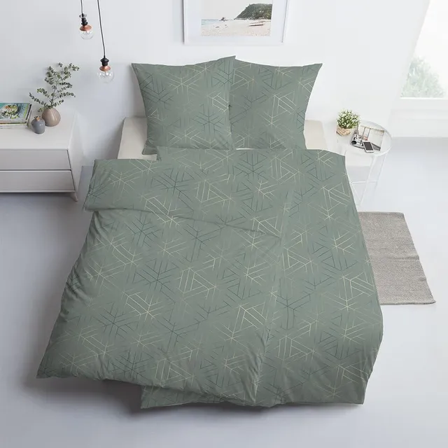 estella-mako-satin-bettw-sche-135x200-luan-mint-uni-waben-rauten-7919-520 image 1