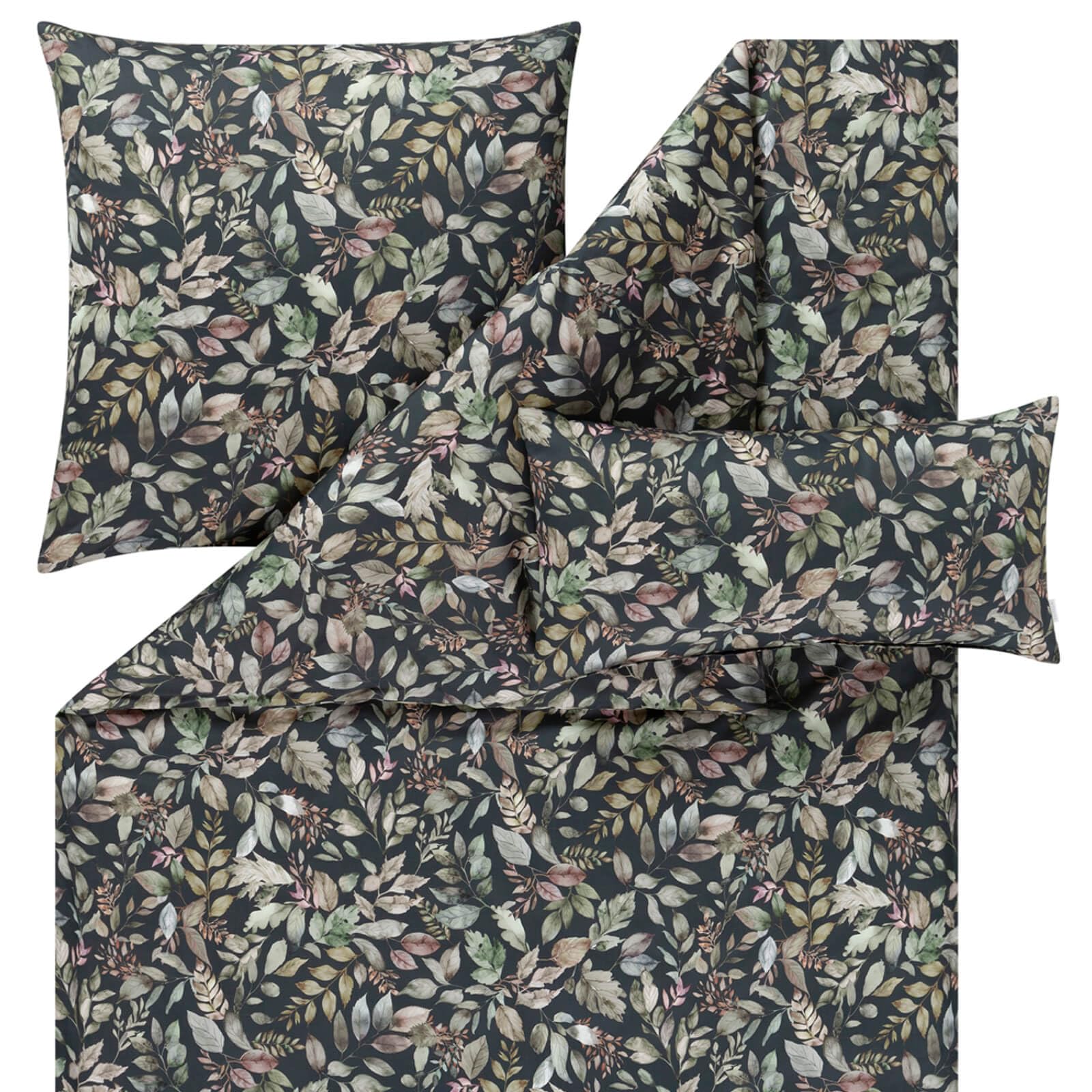 estella-mako-satin-bettw-sche-nadja-3-teilig-155x220-cm-anthrazit-bl-tter-gr-n image 2