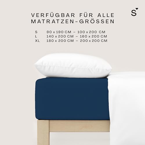 schlafgut-basic-cotton-spannbettlaken-90x200-cm-100-baumwolle-blue-deep image 7