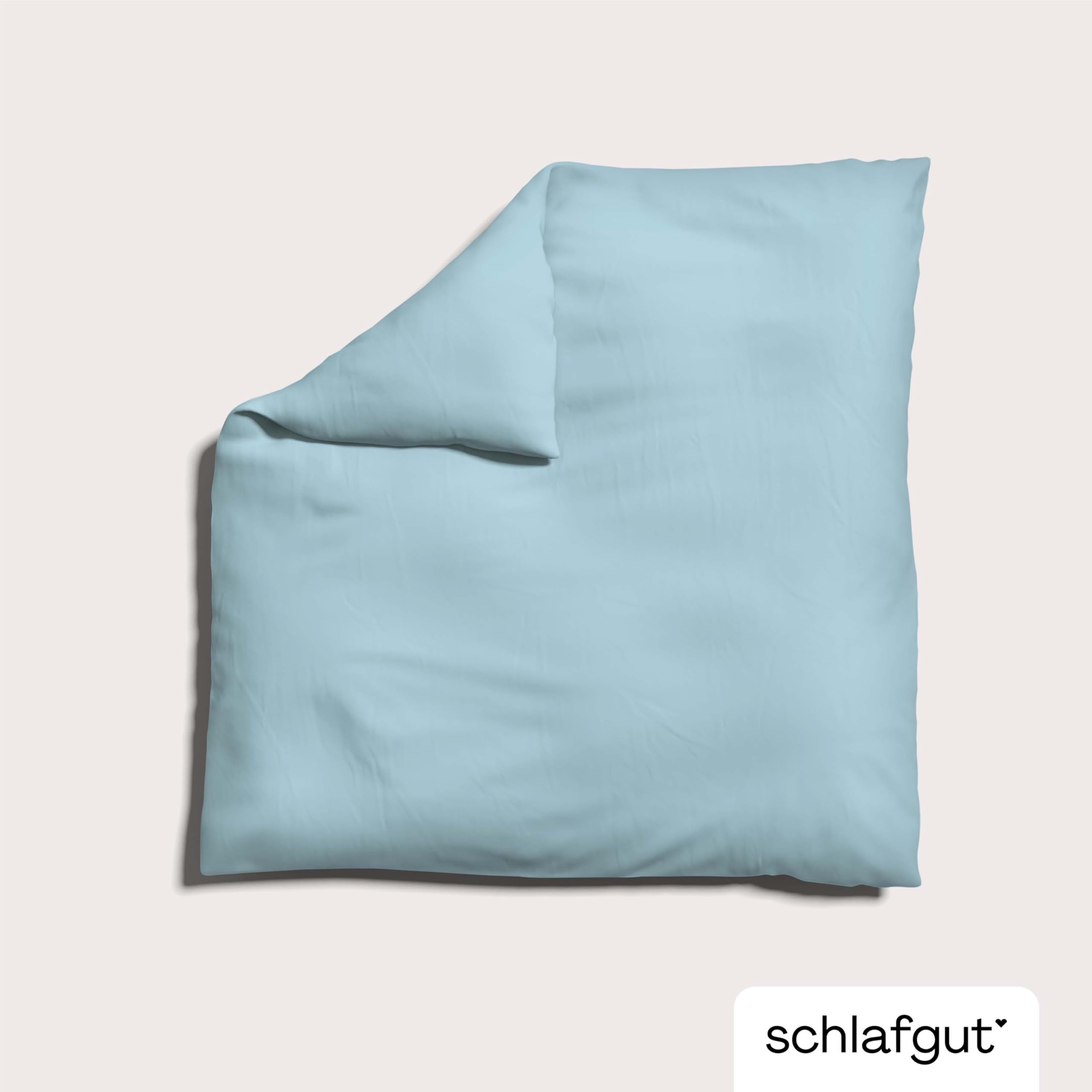 schlafgut-knitted-jersey-bettdeckenbezug-200x200-cm-blue-light-uni image 2