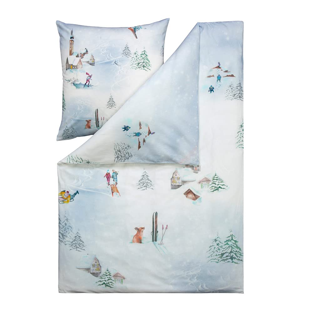 estella-st-anton-kuschelflanell-bettw-sche-schnee-140x200-cm-70x90-cm image 1