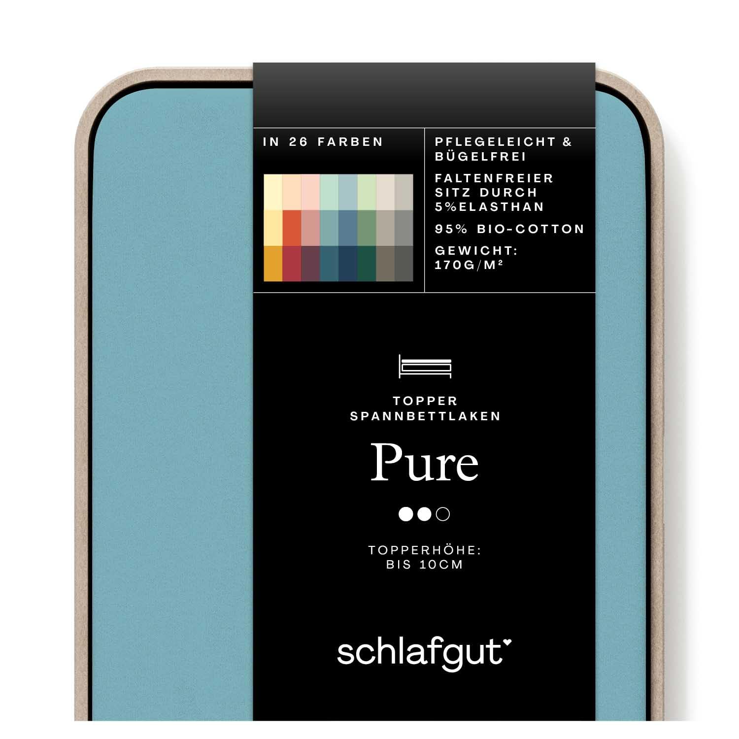 schlafgut-pure-topper-spannbettlaken-120x200-cm-bio-baumwolle-petrol-mid image 1
