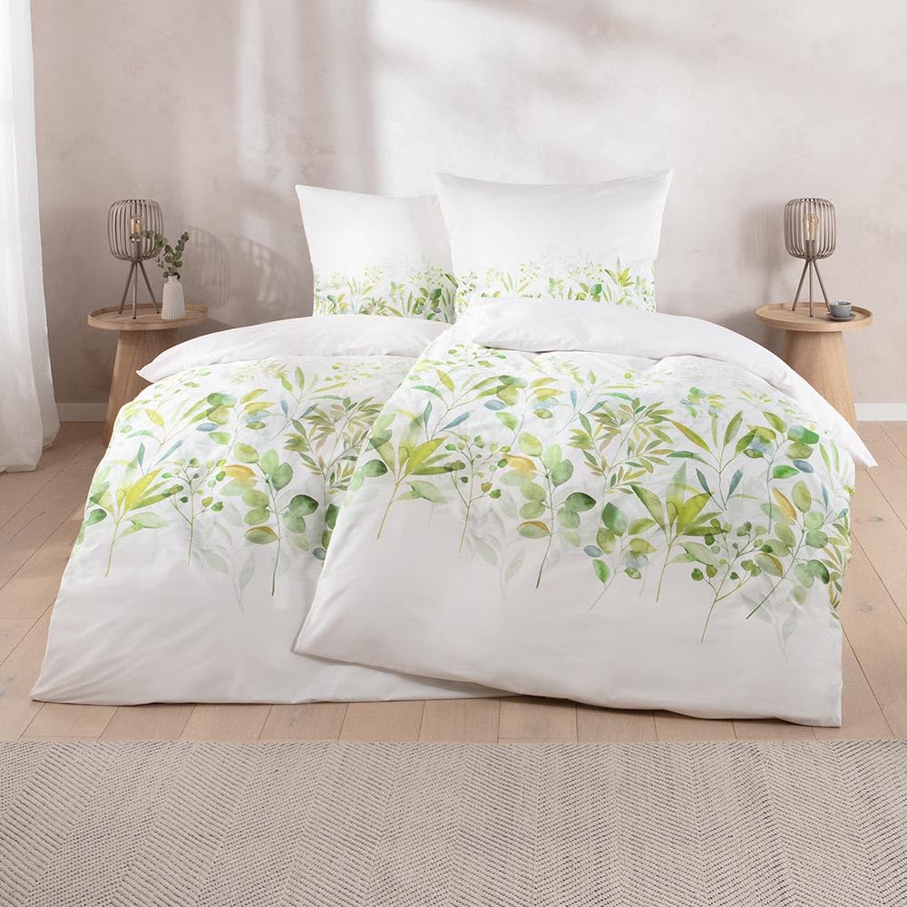estella-siwa-mako-satin-bettw-sche-gr-n-155x220-cm-80x80-cm-100-baumwolle image 2