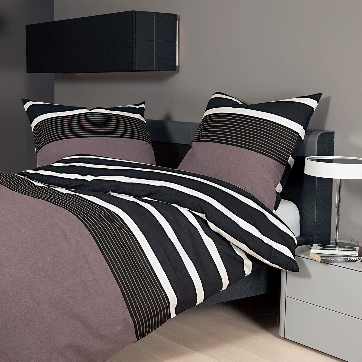 janine-davos-feinbiber-bettw-sche-135x200-80x80-cm-nougat-schwarz image 1