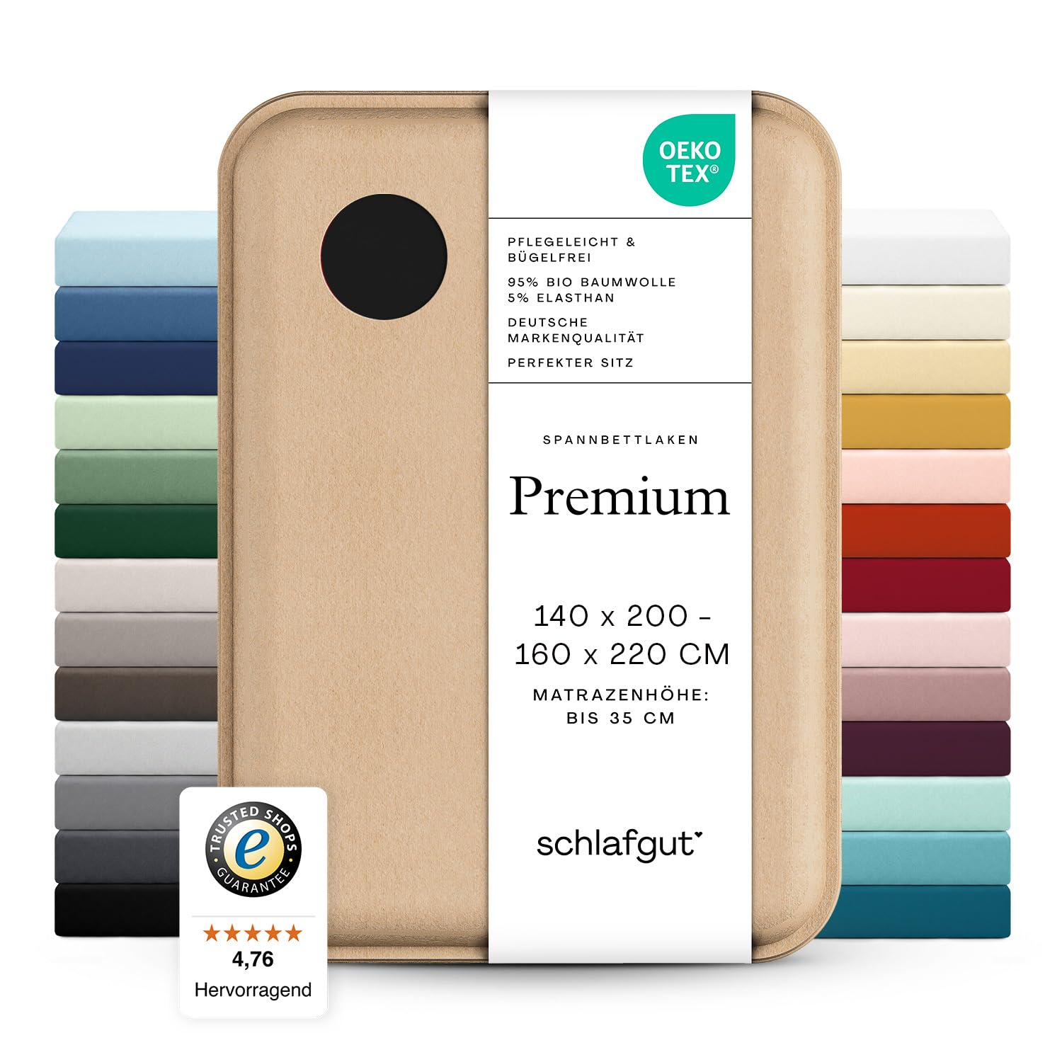 schlafgut-premium-spannbettlaken-140x200-cm-bio-baumwolle-off-black image 1
