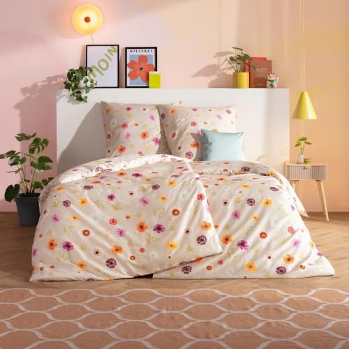 estella-mako-satin-bettw-sche-adara-beige-bl-ten-design-aus-100-baumwolle image 6