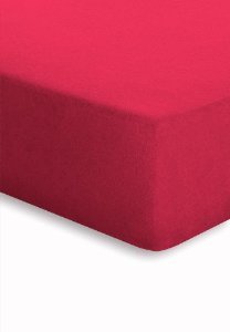 schlafgut-mako-jersey-aloe-vera-spannbetttuch-rot-90x190-cm image 1