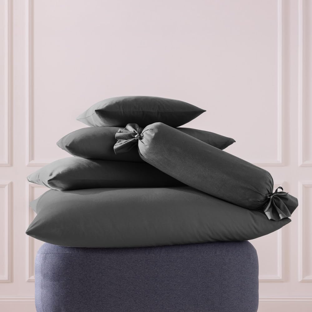 estella-milano-mako-feinjersey-kissenbezug-graphit-40x60-cm image 2