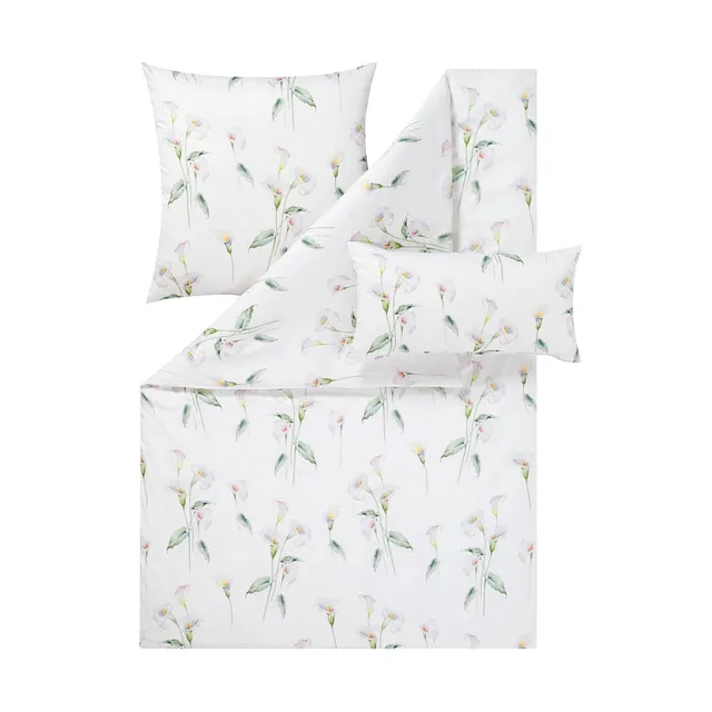 estella-satin-de-luxe-bettw-sche-calla-gr-n-155x220-80x80-40x80 image 1