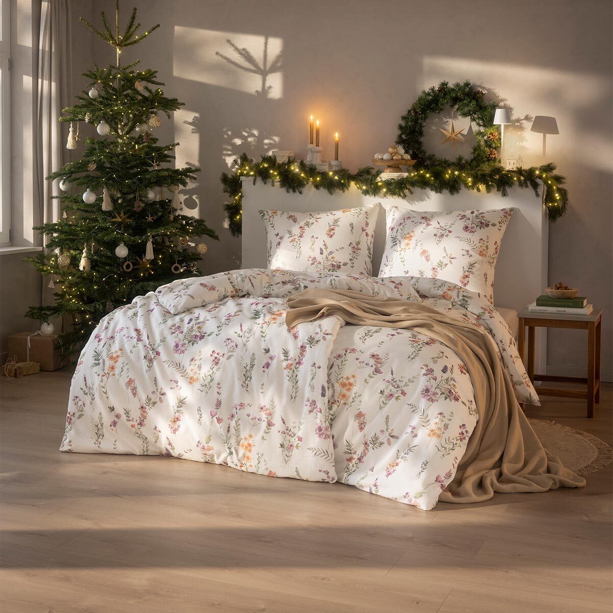 estella-kuschelflanell-bettw-sche-millefleur-multi-blumen image 2