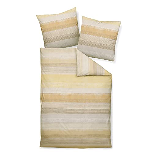 janine-davos-feinbiber-bettw-sche-200x200-cm-2x-80x80-cm-honiggold image 6