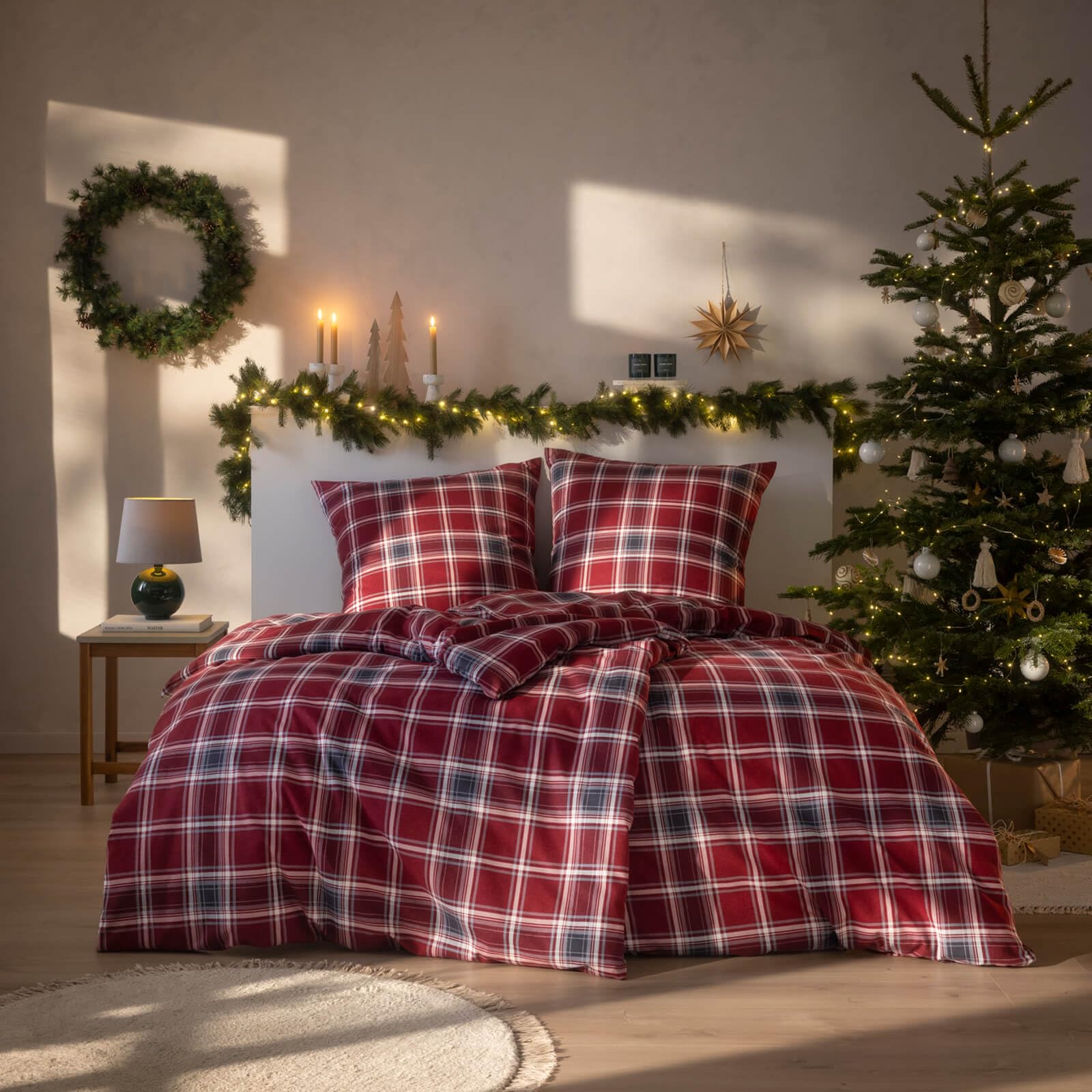 estella-quirin-kuschelflanell-bettw-sche-rot-karo image 4