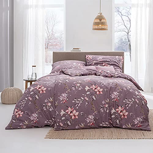estella-feinflanell-bettw-sche-lavarone-mauve-135x200-cm-80x80-cm image 6