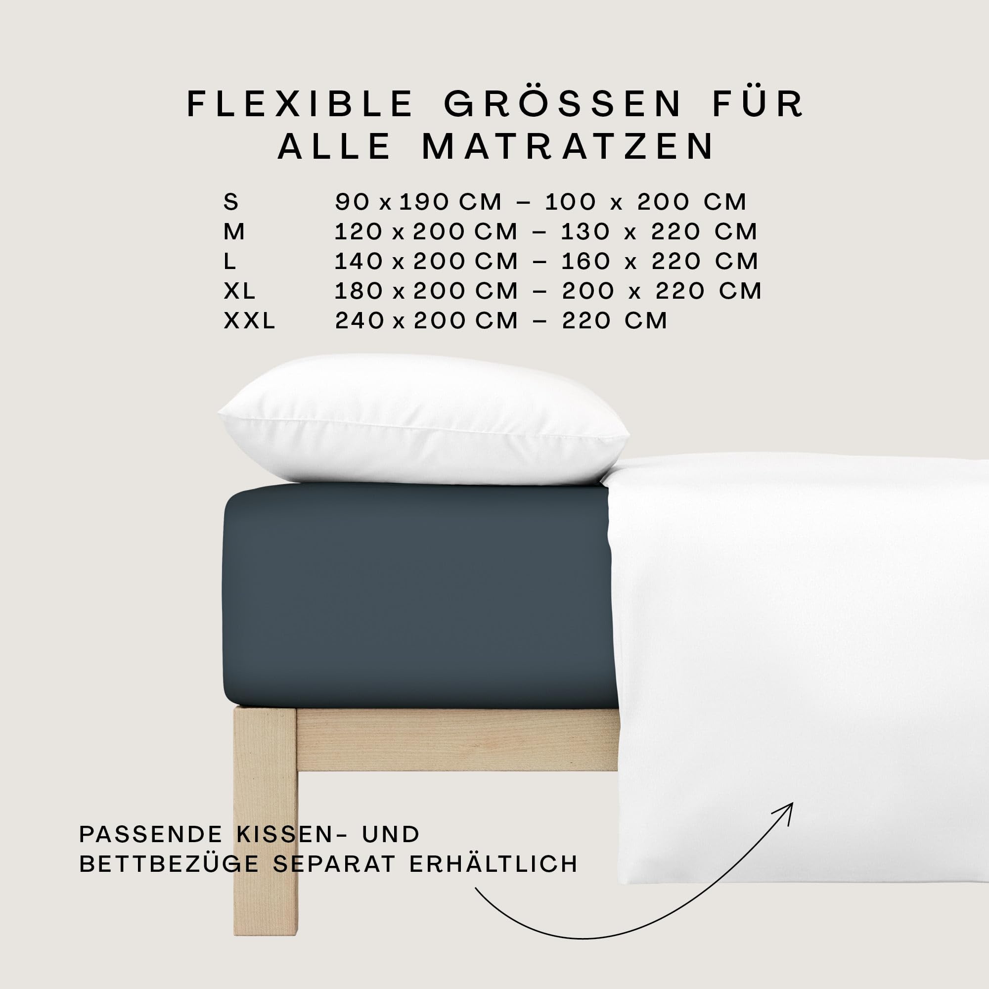 schlafgut-pure-family-spannbettlaken-240x220-cm-grey-deep image 2