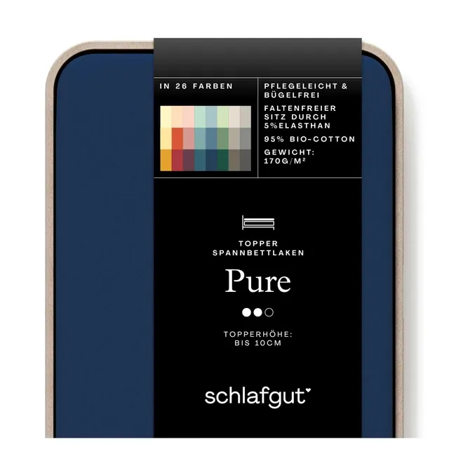 schlafgut-pure-topper-spannbettlaken-120x200-cm-bio-baumwolle-blue-deep image 1
