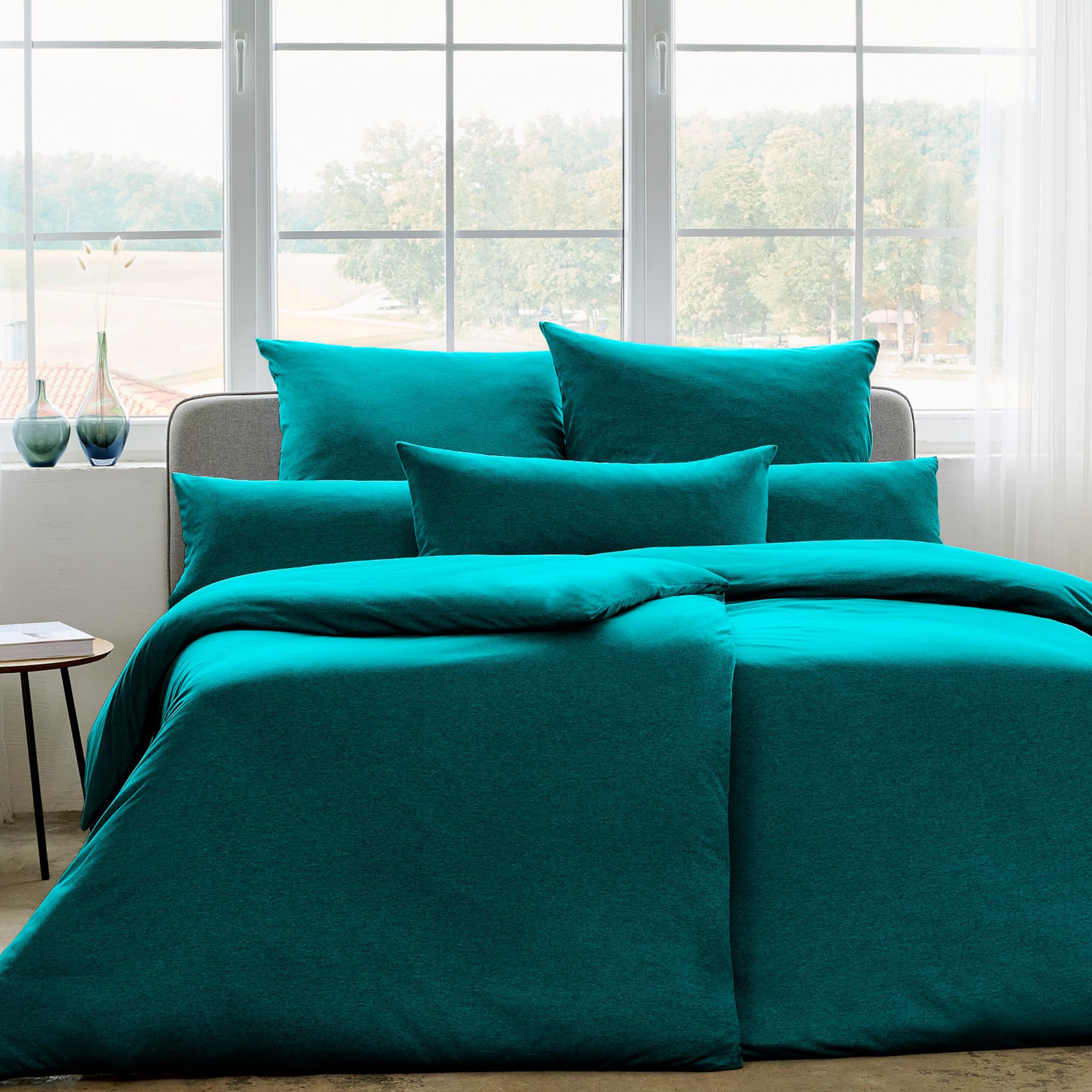 estella-interlock-jersey-bettw-sche-set-135x200-80x80-cm-mint-100-baumwolle image 5
