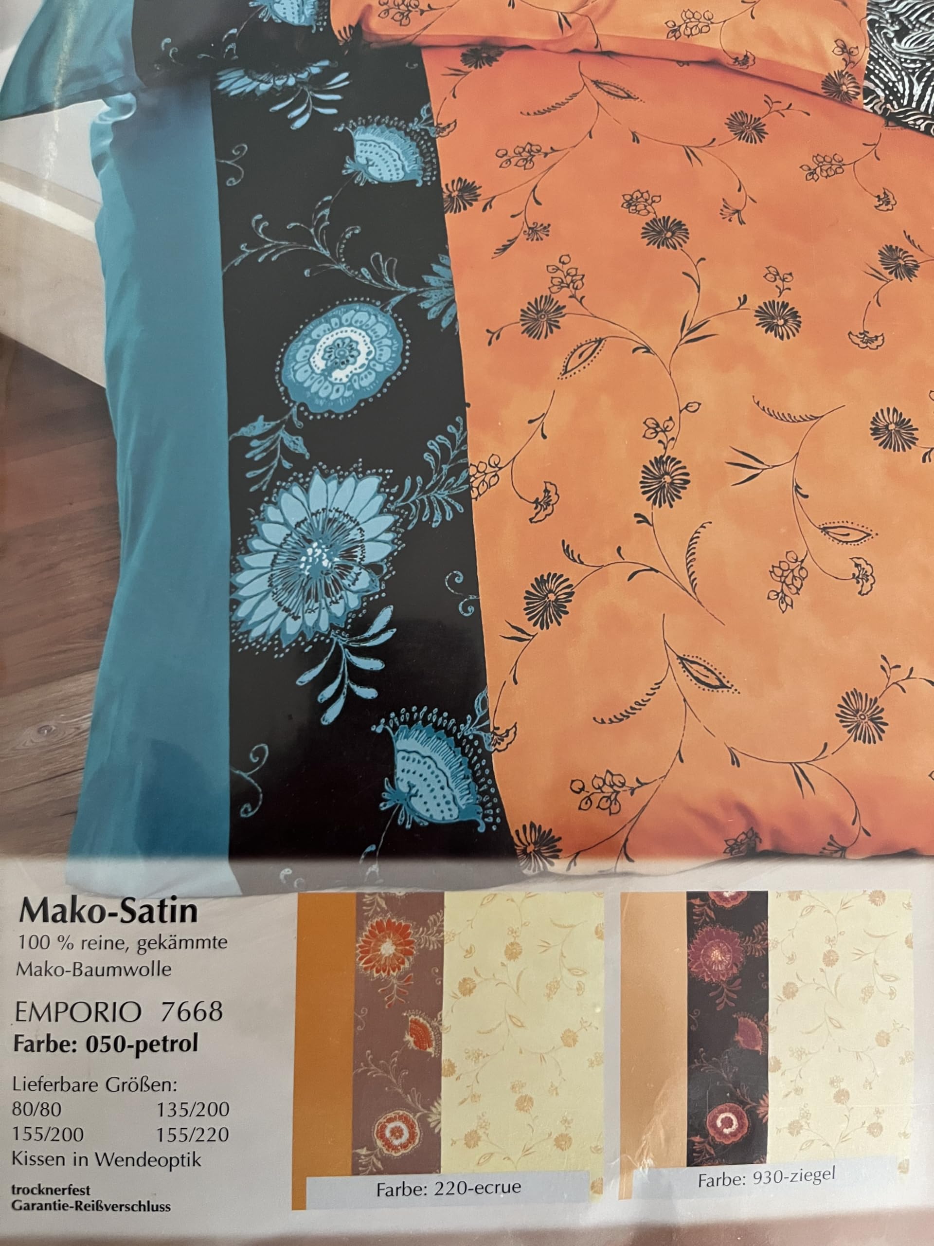 estella-mako-satin-bettw-sche-emporio-ecrue-135x200-cm-80x80-cm-blumenmuster image 3