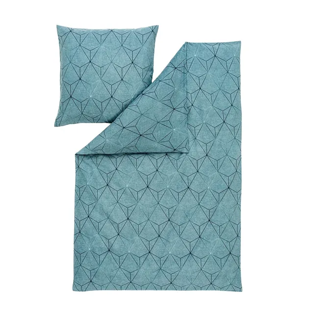 estella-feinflanell-bettw-sche-cuneo-petrol-155x220-80x80-cm image 1