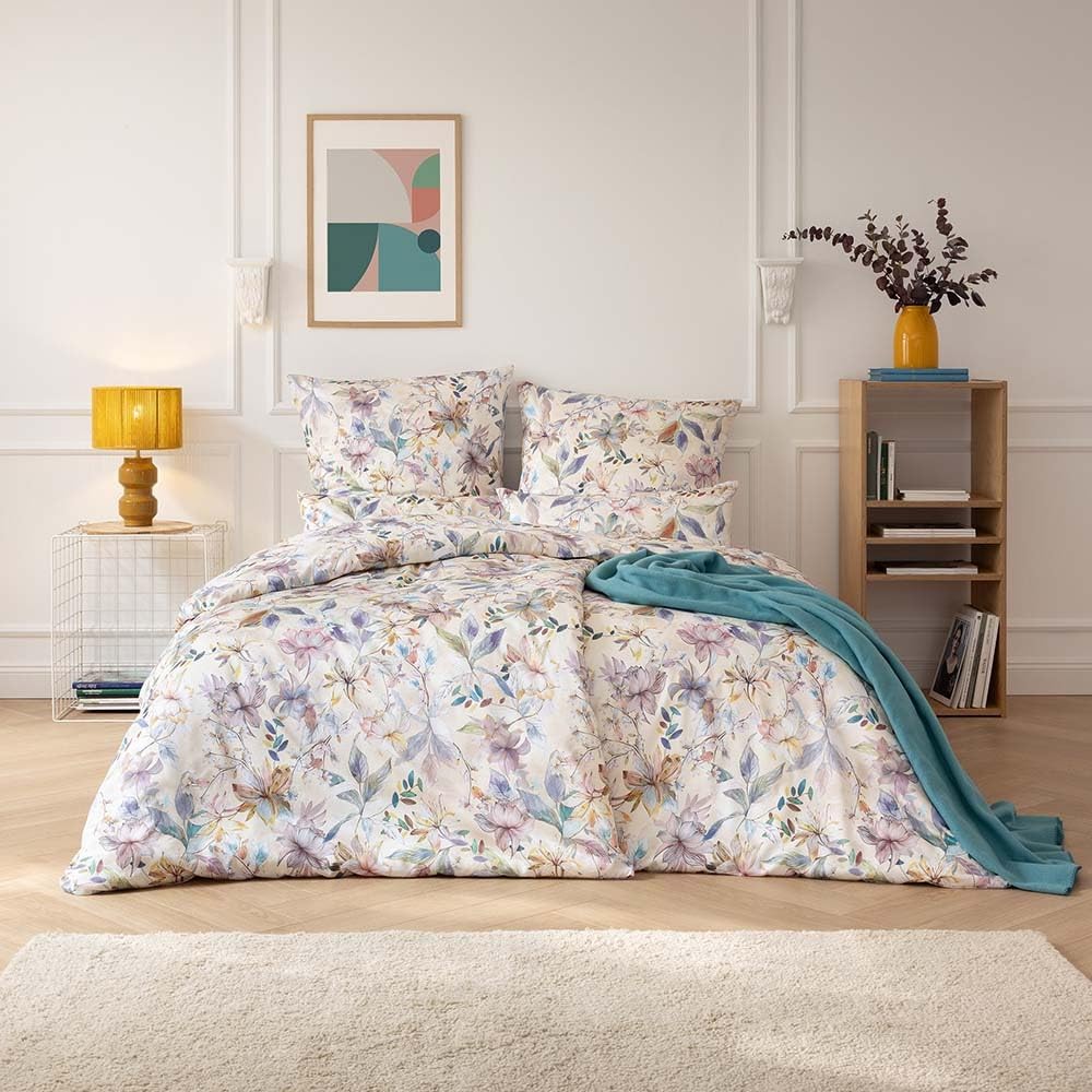 estella-estera-mako-satin-bettw-sche-155x220-beige-rosa-bl-ten-lilien-7960-985 image 1
