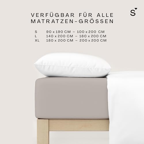 schlafgut-basic-cotton-spannbettlaken-180x200-cm-sand-mid image 7