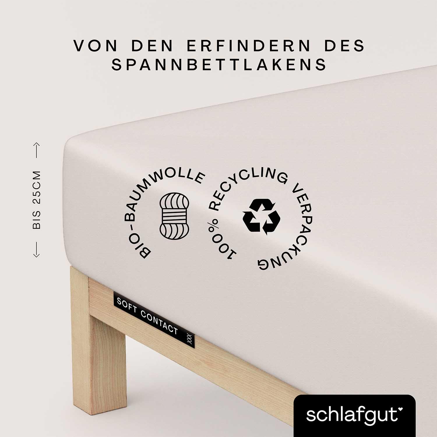 schlafgut-soft-contact-spannbettlaken-100x200-cm-baumwolle-sand-light image 2