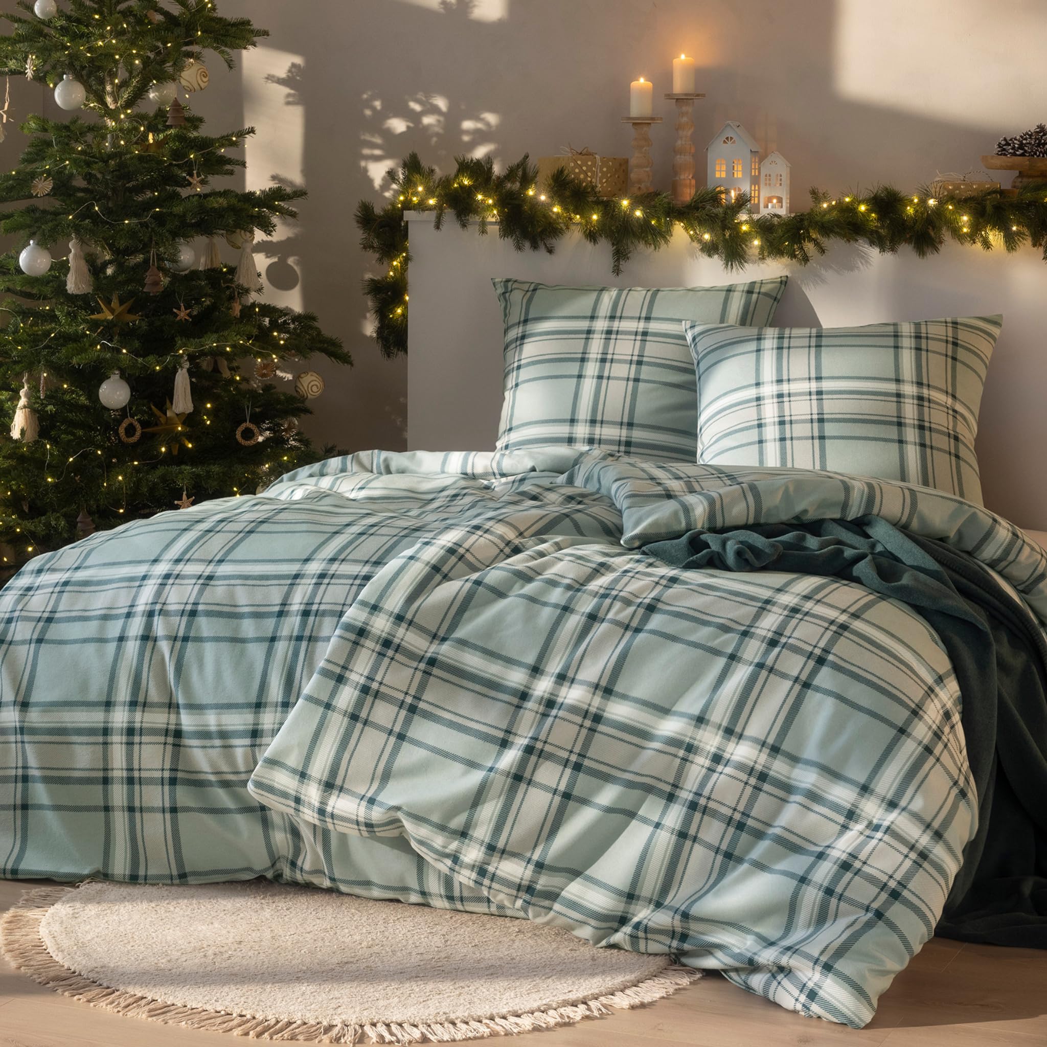 estella-flausch-bettw-sche-set-135x200-cm-80x80-cm-design-02-kuschelflanell image 7