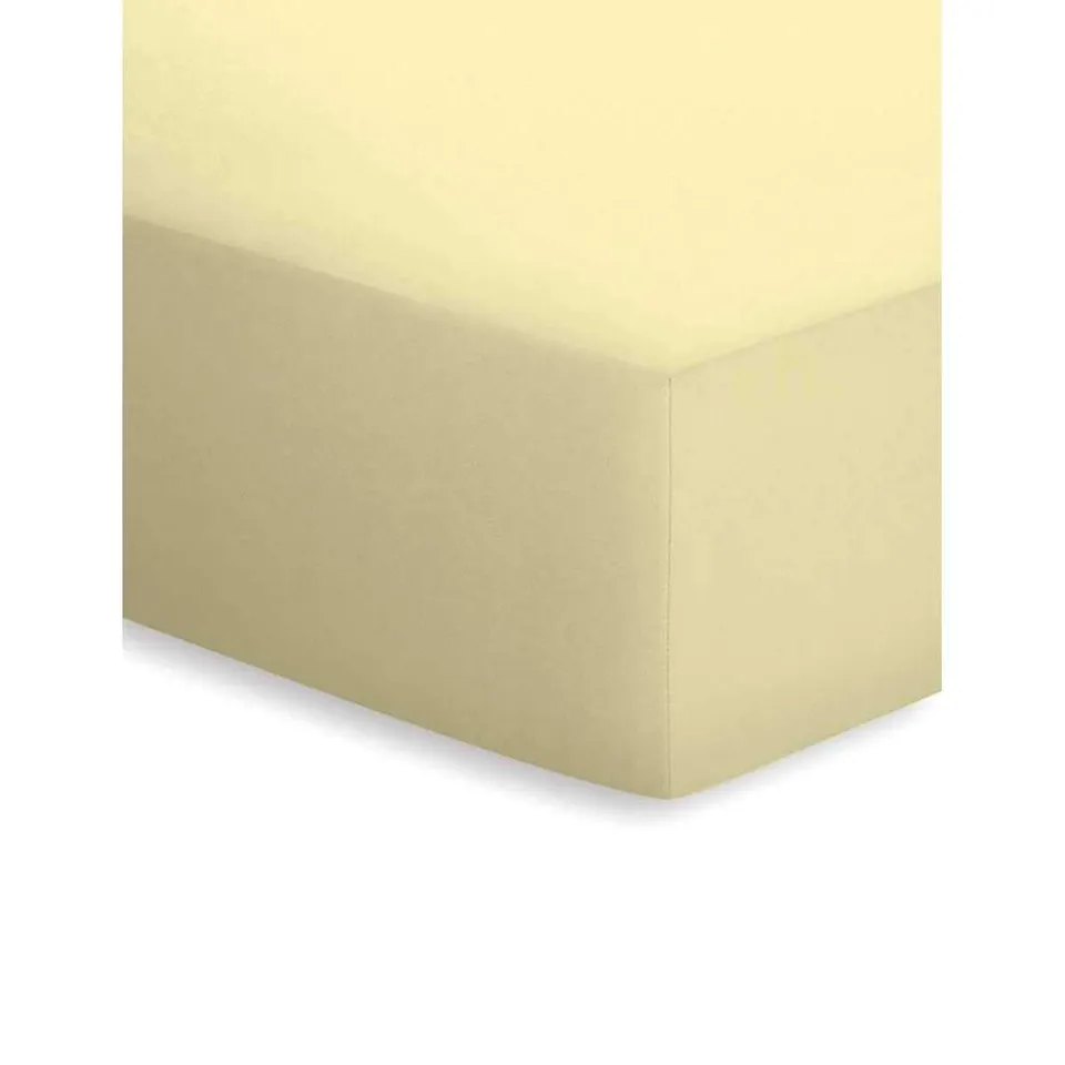 schlafgut-mako-jersey-spannbetttuch-50041-kamille-gelb-2 image 1
