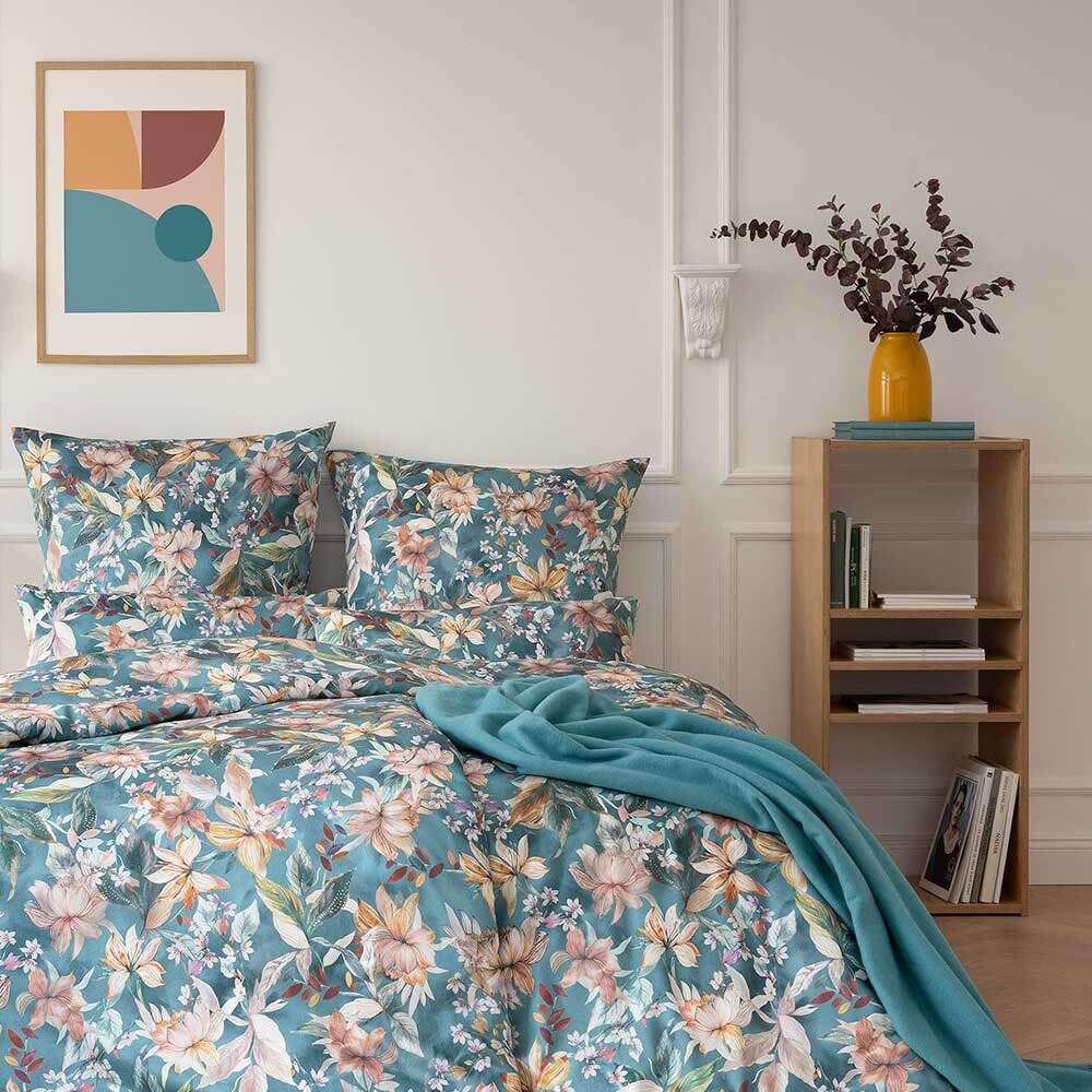 estella-estera-mako-satin-bettw-sche-155x220-blautanne-bl-ten-lilien-7960-581 image 5