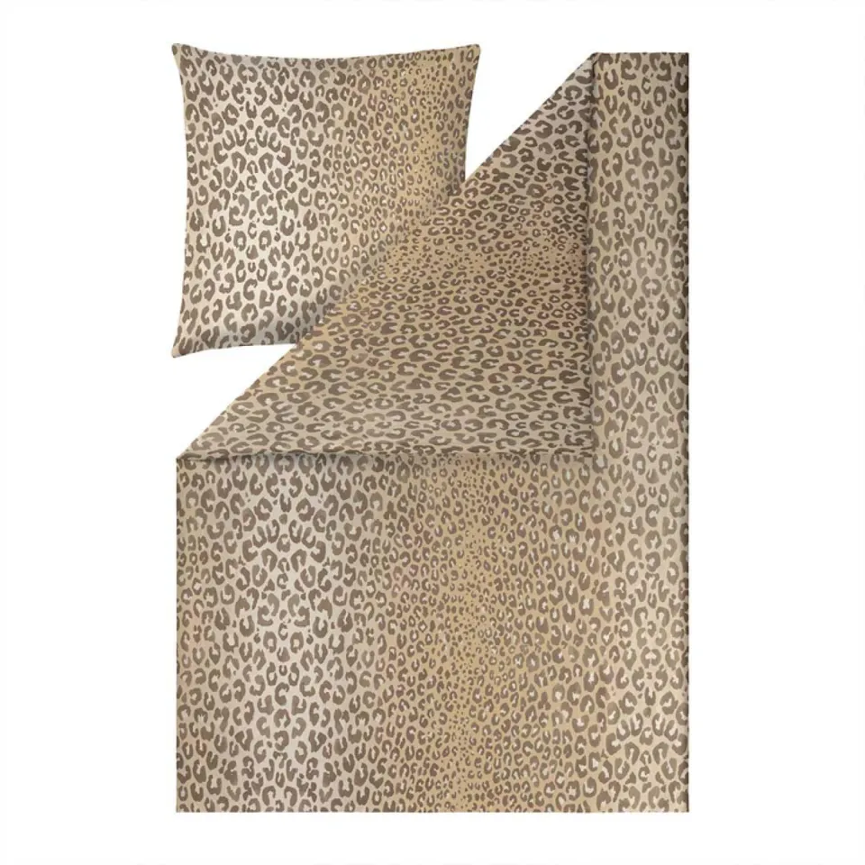 estella-mako-satin-bettw-sche-lionel-beige-leopardenmuster image 1