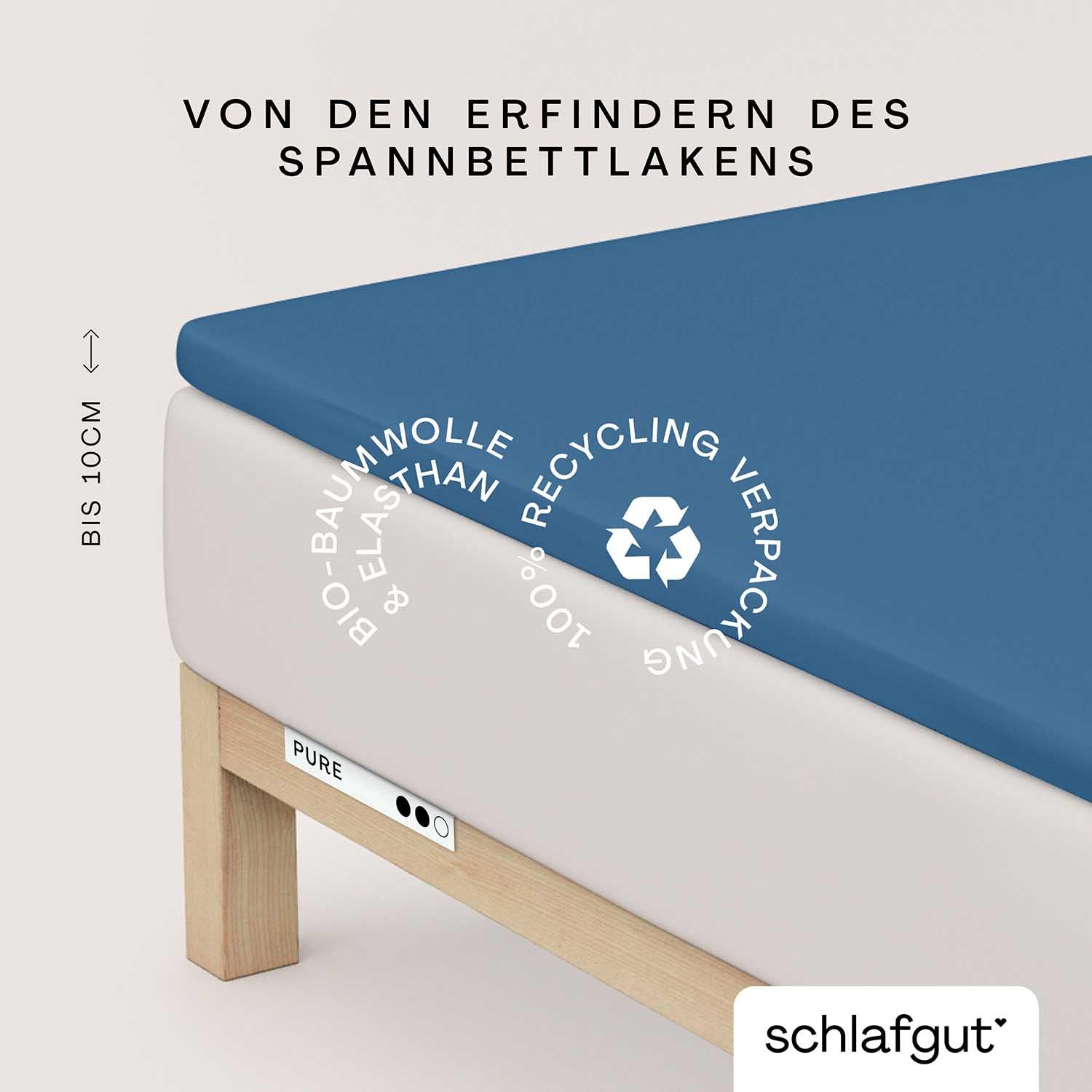 schlafgut-pure-topper-spannbettlaken-90-x-200-cm-bio-baumwolle-blue-mid image 2