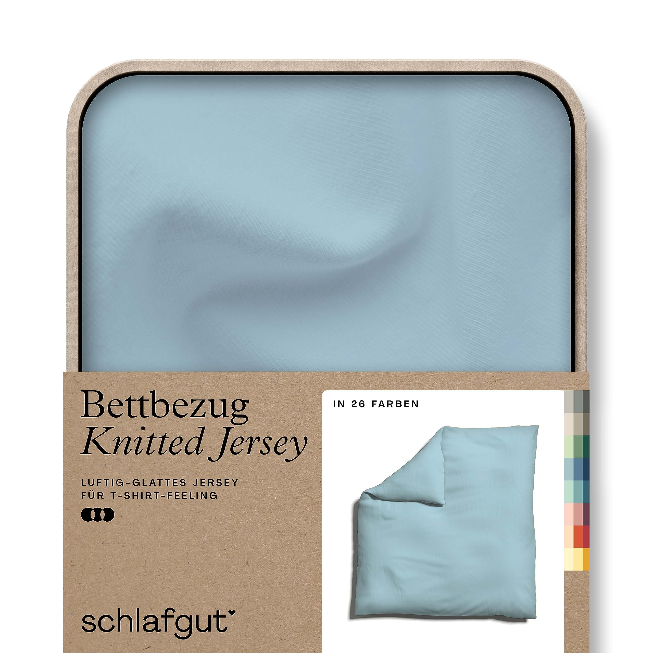 schlafgut-knitted-jersey-bettdeckenbezug-200x200-cm-blue-light-uni image 1