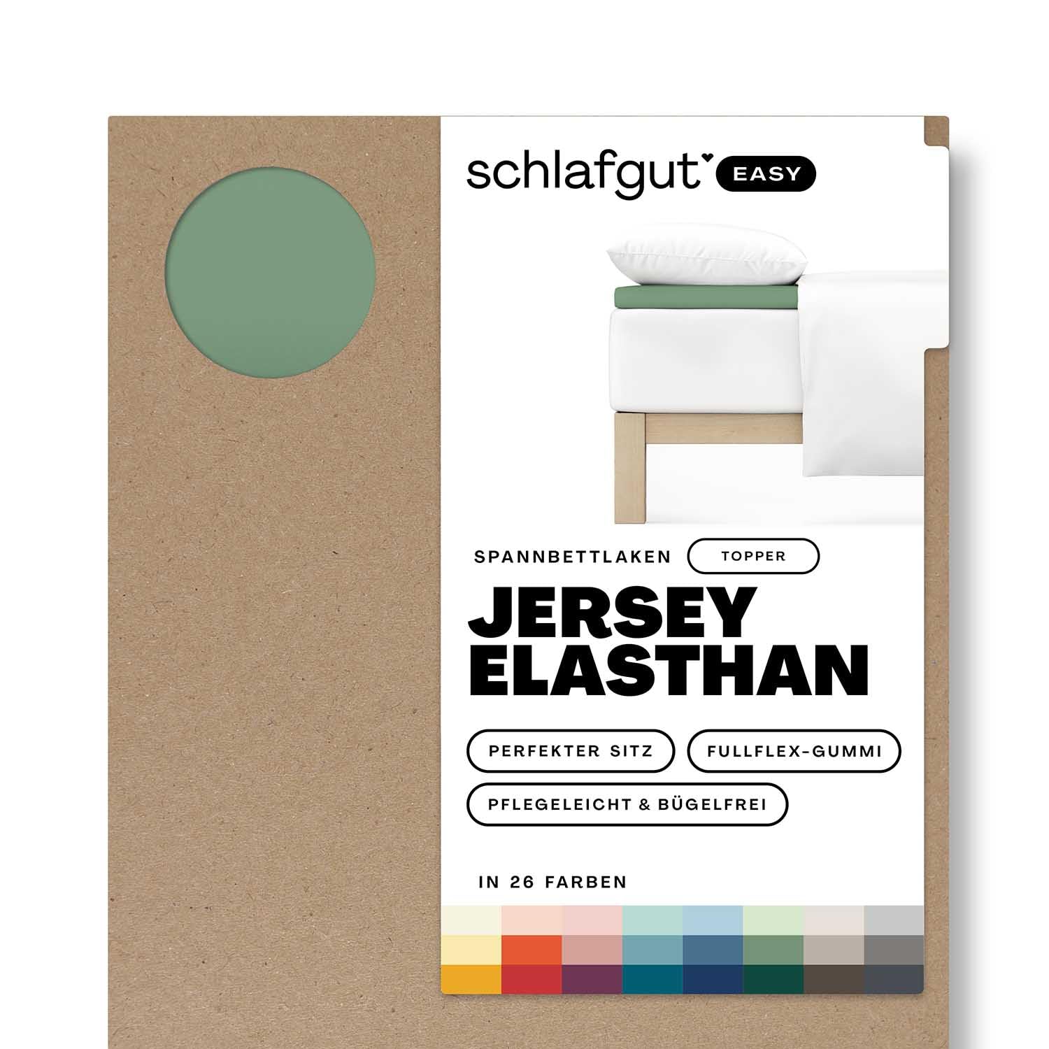 schlafgut-easy-jersey-elasthan-topper-spannbettlaken-180x200-bis-200x220-green-m image 1