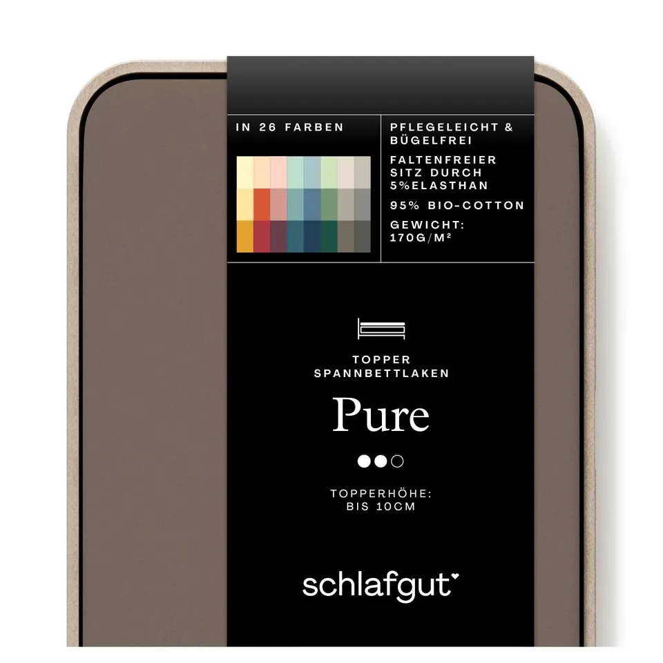 schlafgut-pure-topper-spannbettlaken-120x200-cm-bio-baumwolle-sand-deep image 1