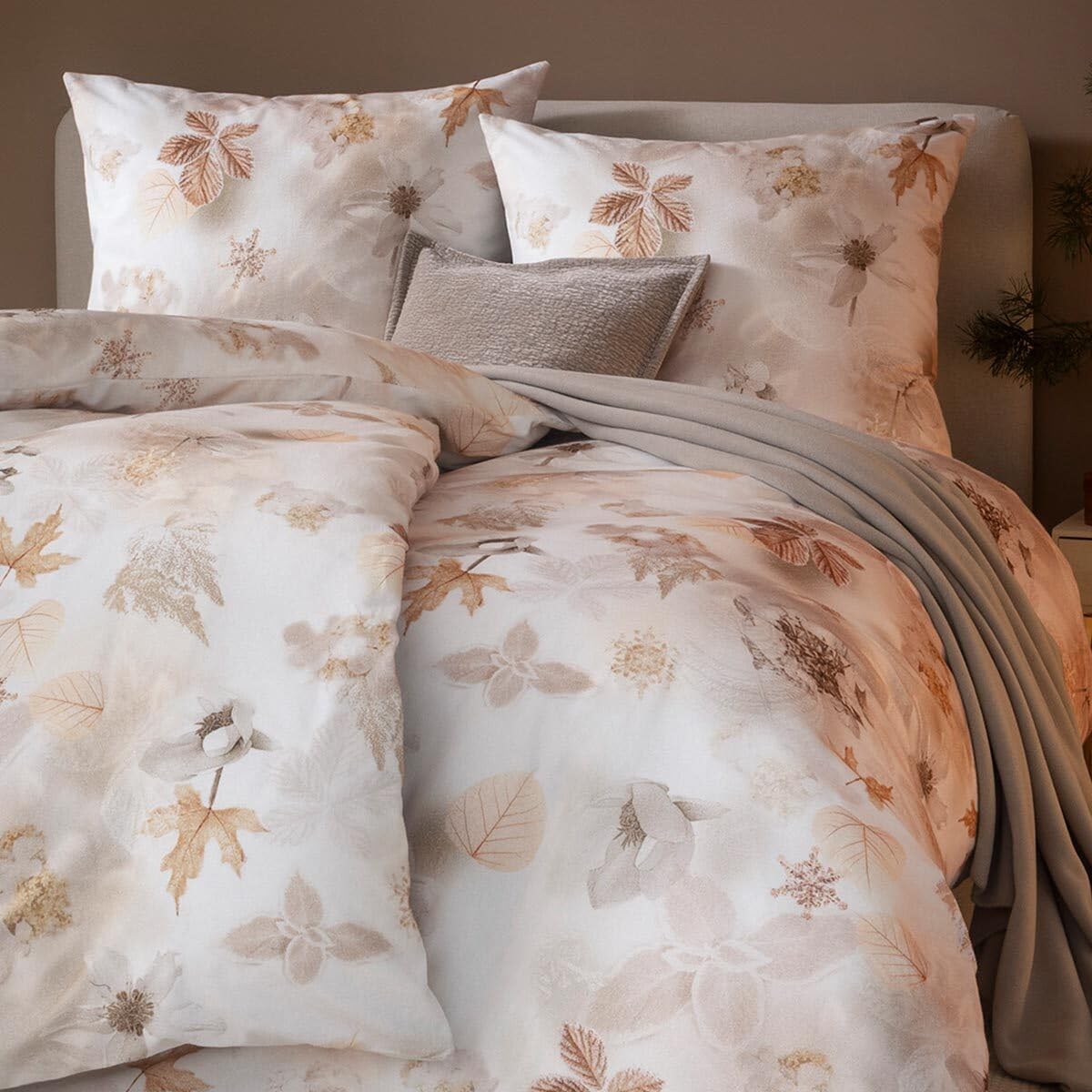 estella-winter-leaves-gold-kuschelflanell-bettw-sche-100-baumwolle image 3