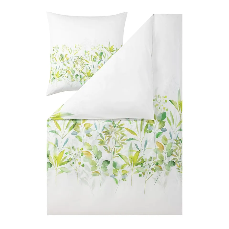 estella-siwa-mako-satin-bettw-sche-gr-n-155x220-cm-80x80-cm-100-baumwolle image 1