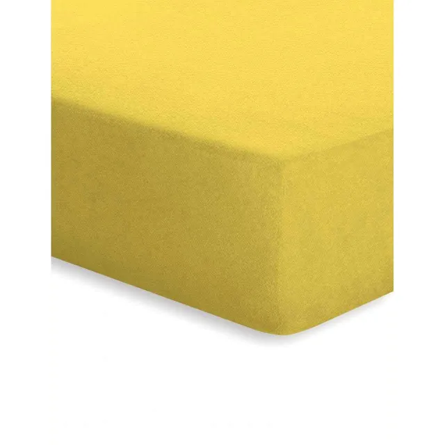 schlafgut-frottee-stretch-50421-spannbetttuch-sonne-gelb-uni image 1