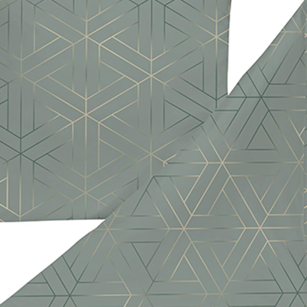 estella-mako-satin-bettw-sche-135x200-luan-mint-uni-waben-rauten-7919-520 image 3