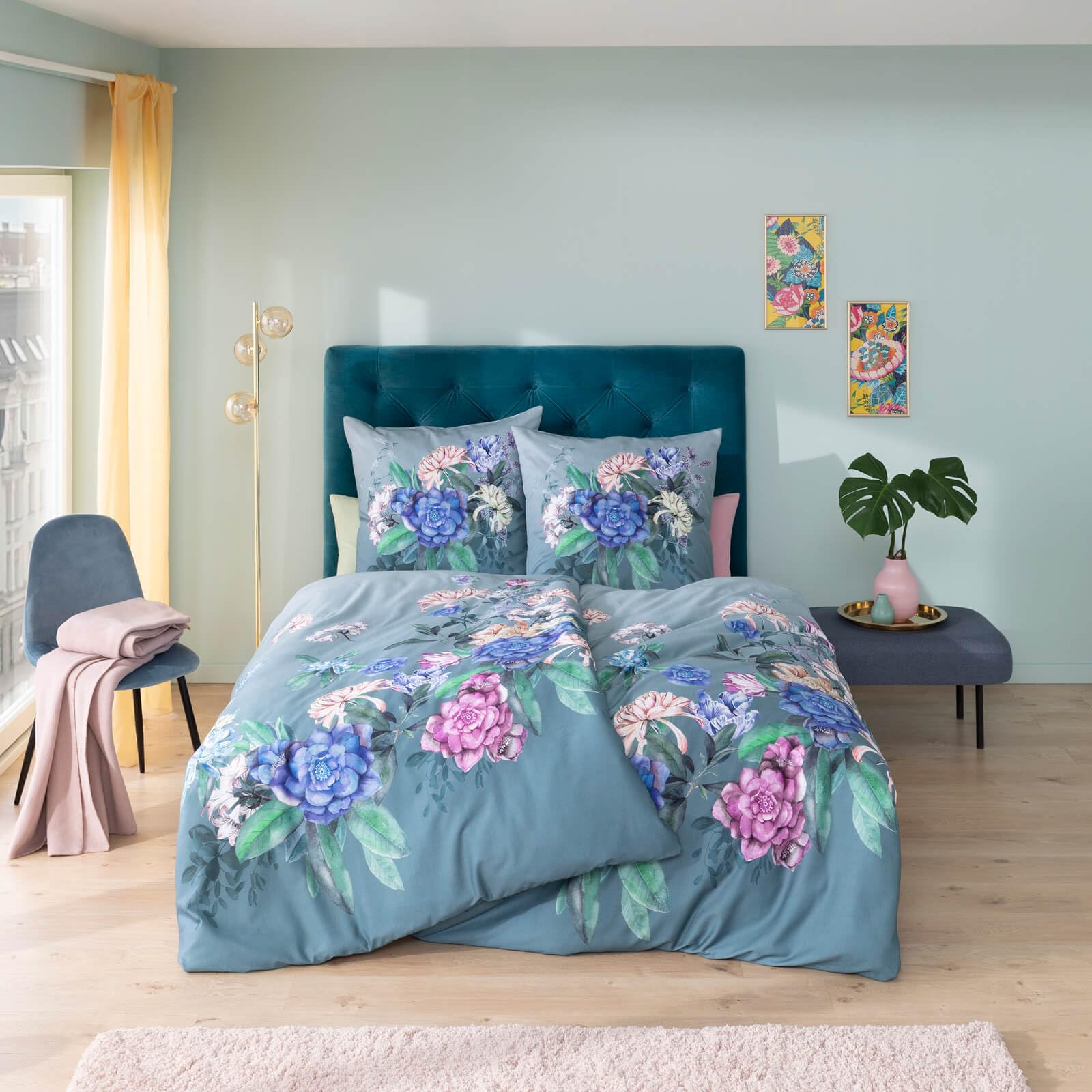 estella-mako-satin-bettw-sche-alice-2-teilig-155x220-cm-blautanne-blumen-lila-bl image 5