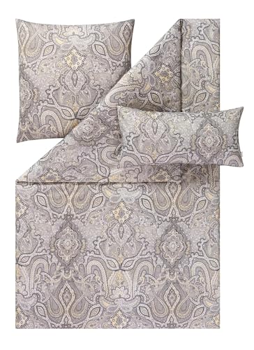 estella-fernanda-mako-satin-bettw-sche-silber-135x200-cm-80x80-cm-100-baumwolle image 5
